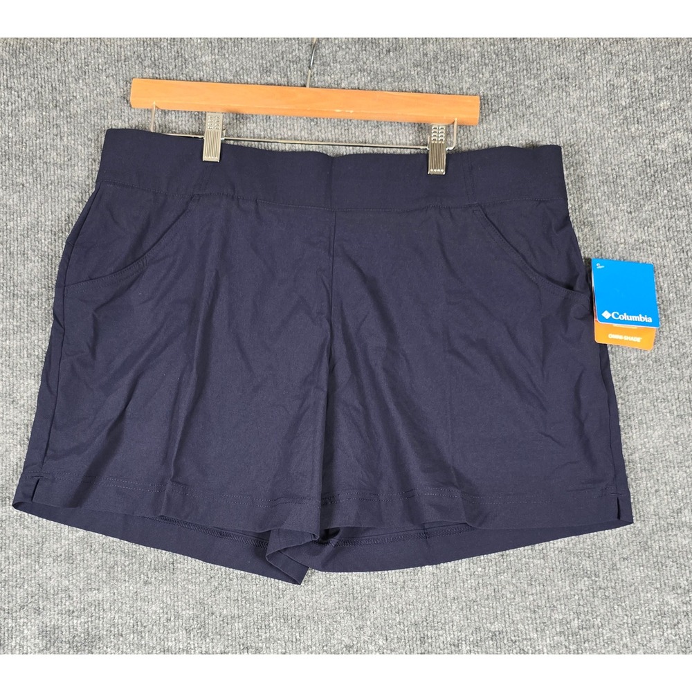 Columbia Sportswear Womens Anytime Casual Short‎ Navy  XL Omni Shade Omni Shield